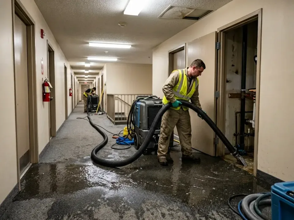 multi-unit-apartment-hallway-f-005 — frequently asked questions, Emergency Burst Pipe Water Extraction & Removal in Chantill…